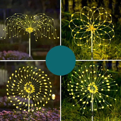 Floroux – Lumières de feu d'artifice solaire pour une vue extérieure époustouflante