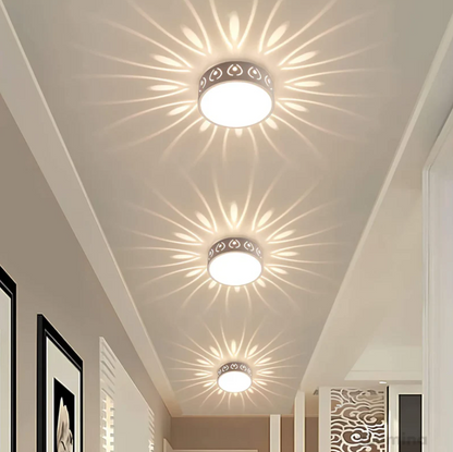 Floroux - Lampe de plafond LED moderne | Éclairage pour l'entrée, le couloir et le balcon