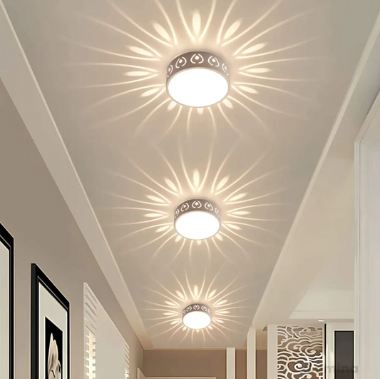 Floroux - Lampe de plafond LED moderne | Éclairage pour l'entrée, le couloir et le balcon