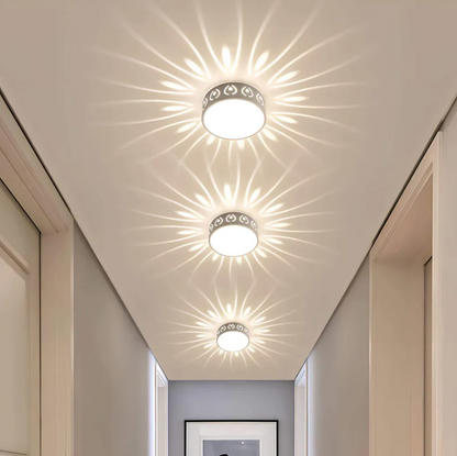 Floroux - Lampe de plafond LED moderne | Éclairage pour l'entrée, le couloir et le balcon