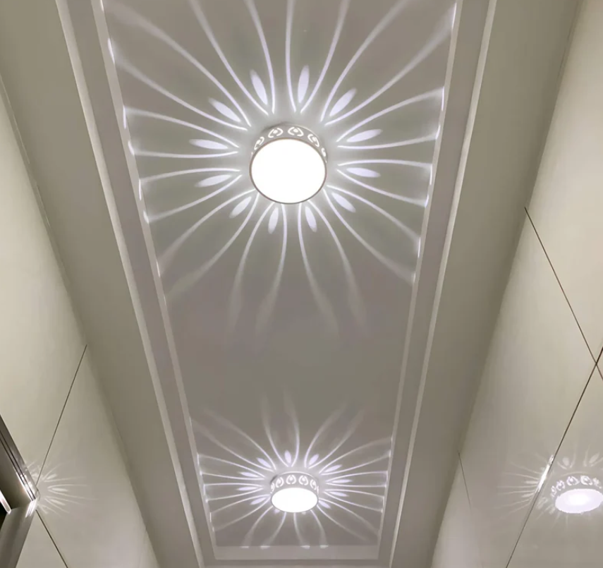 Floroux - Lampe de plafond LED moderne | Éclairage pour l'entrée, le couloir et le balcon