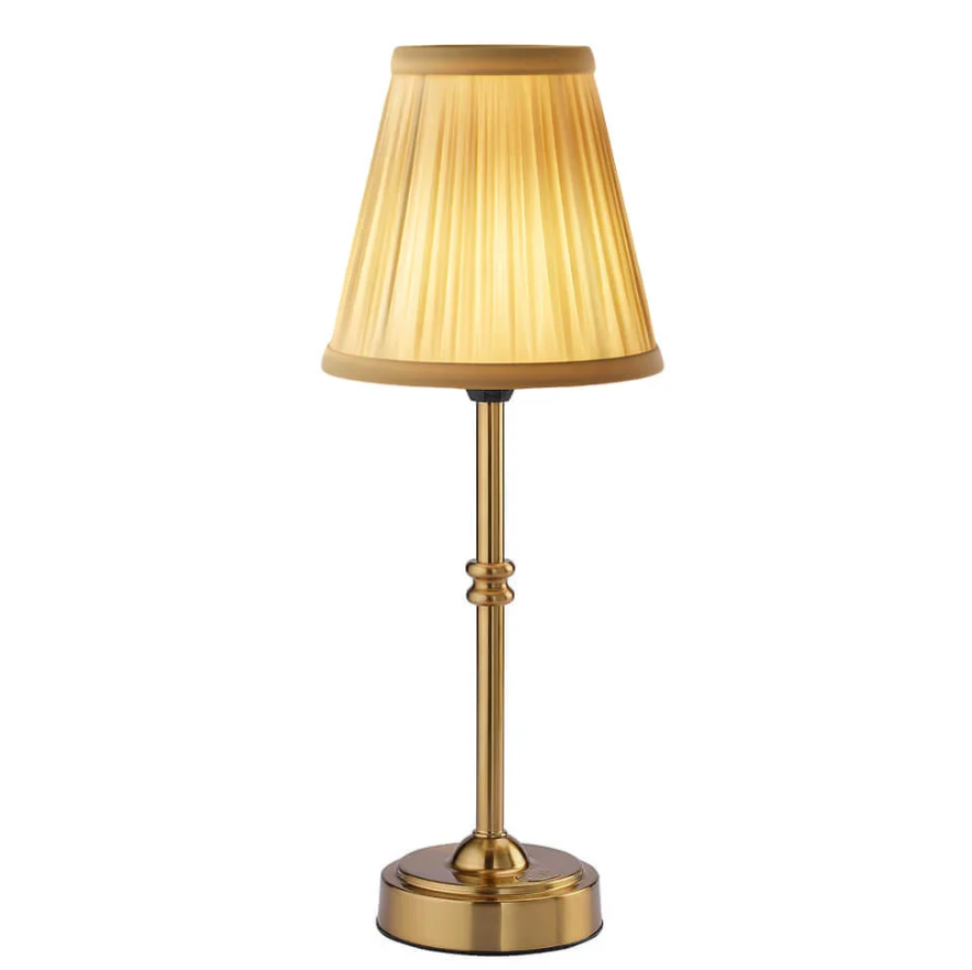 Floroux - Lampe de table rétro sans fil en tissu