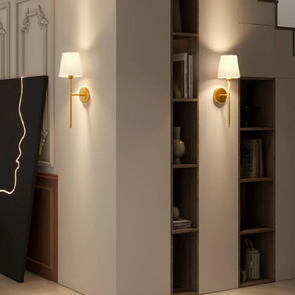 Floroux - Applique en tissu sans fil | Éclairage LED rechargeable avec télécommande et luminosité dimmable