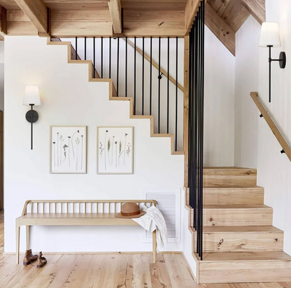 Floroux - Applique en tissu sans fil | Éclairage LED rechargeable avec télécommande et luminosité dimmable