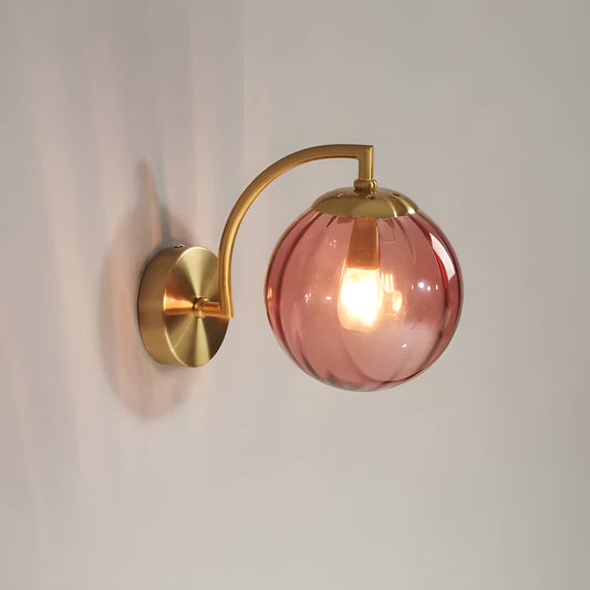 Floroux - Lampe murale en verre moderne avec LED