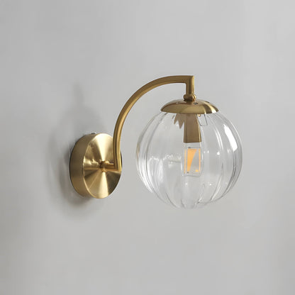 Floroux - Lampe murale en verre moderne avec LED