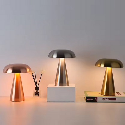 LusterGlow | Lampe de table LED champignon de luxe