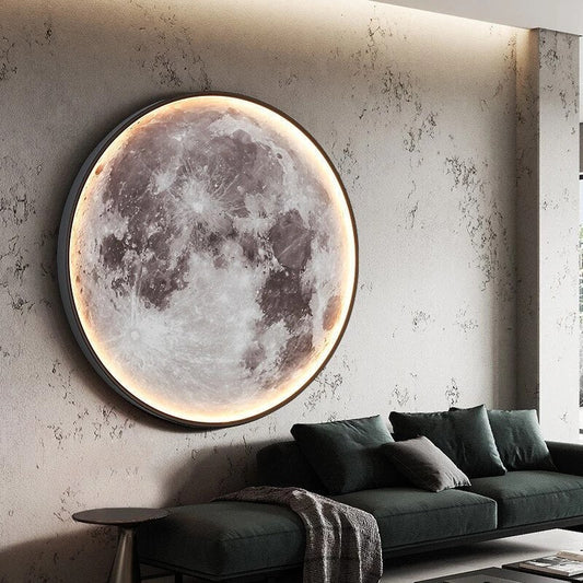 Floroux Lampe de Lune LED | Lumière d'ambiance magique | Lampe de nuit 3D Lune | Décoration pour la maison et la chambre