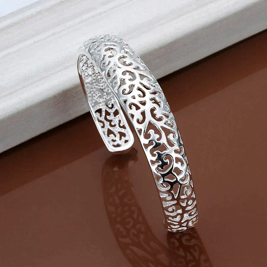 Bracelet en Filigrane Argent Élégant | Design Unique et Éblouissant