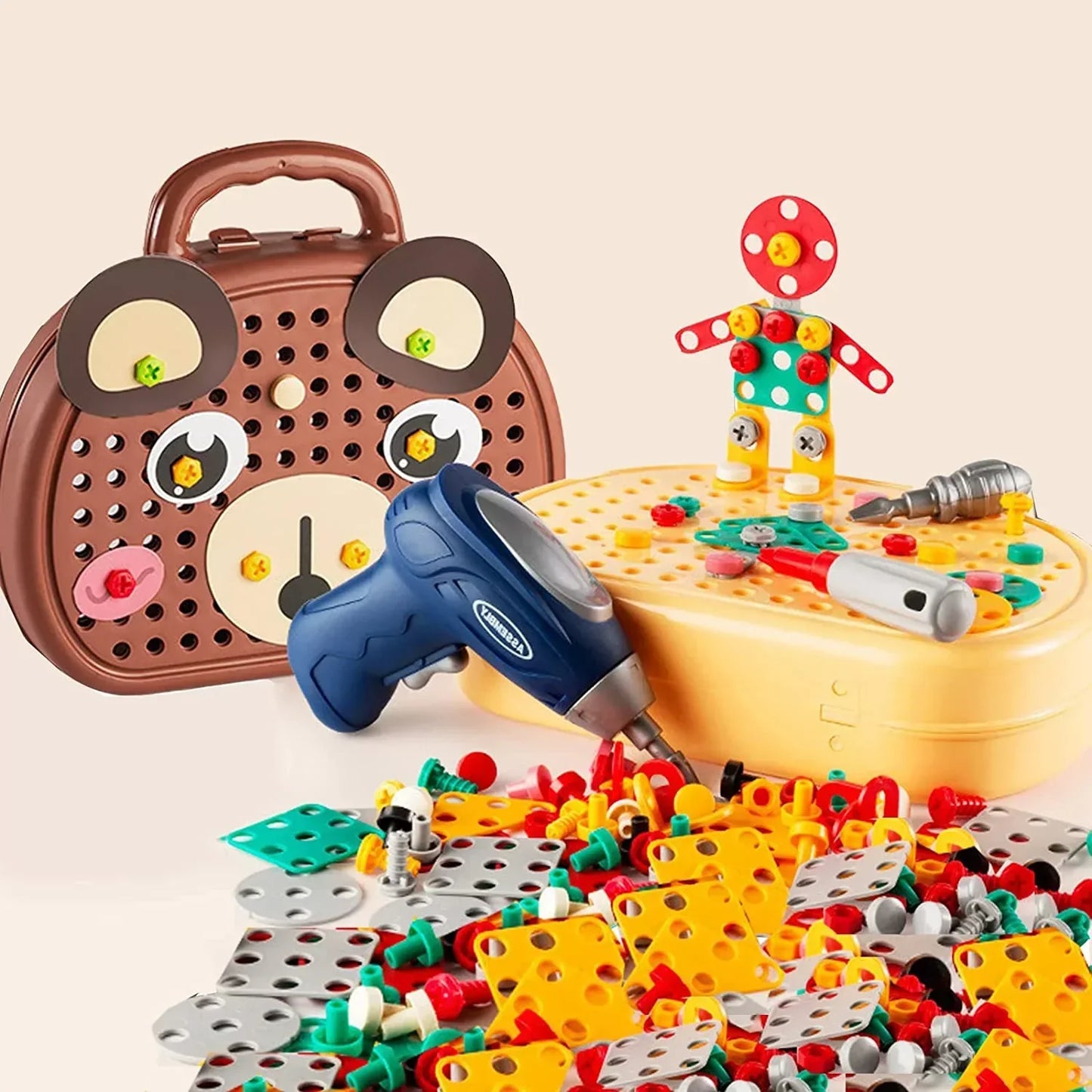 BuildMaster ToolBox – Ensemble de jeu Montessori créatif pour enfants