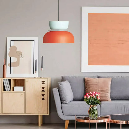 Floroux Luminaire Pendentif Scandinave à Blocs de Couleurs
