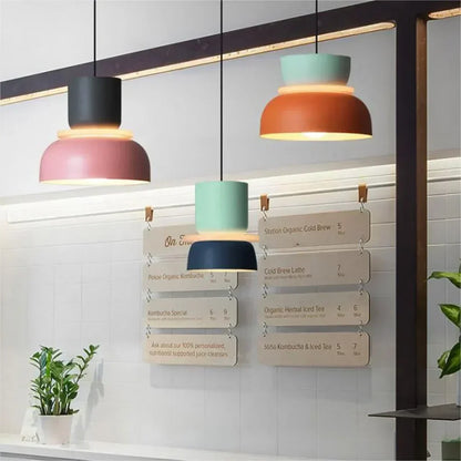 Floroux Luminaire Pendentif Scandinave à Blocs de Couleurs