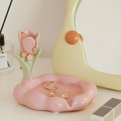 Floroux Floral Coupe-savon Décor de salle de bain