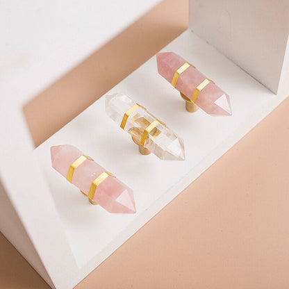 Bouton de tiroir en laiton Cristal Floroux