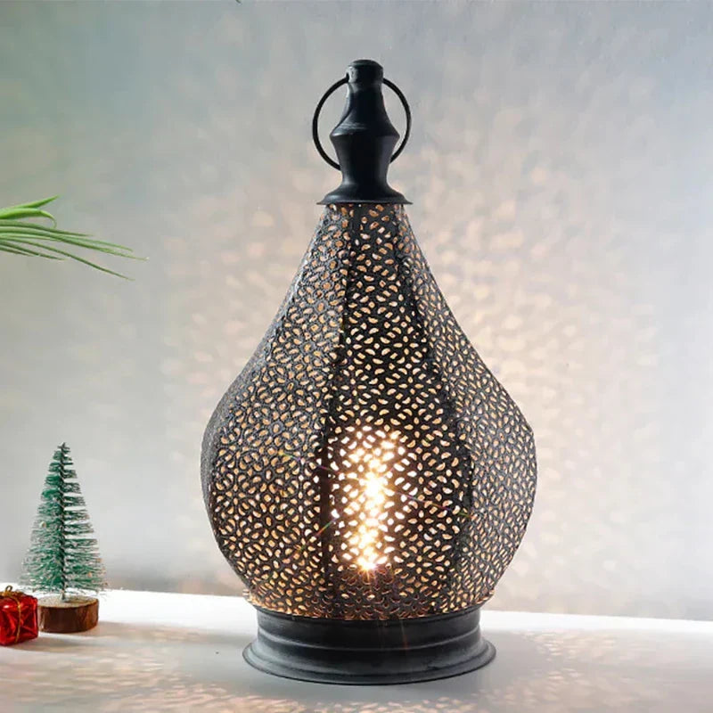 Floroux Élégance | Lampe de table marocaine – Éclairage stylé pour une atmosphère accueillante