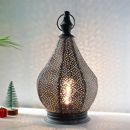 Floroux Élégance | Lampe de table marocaine – Éclairage stylé pour une atmosphère accueillante