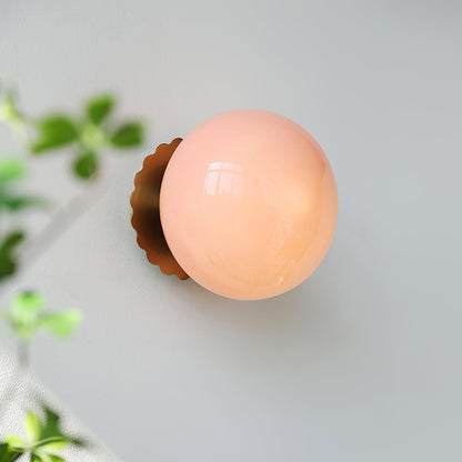 Floroux design mural en métal et en verre avec éclairage doux