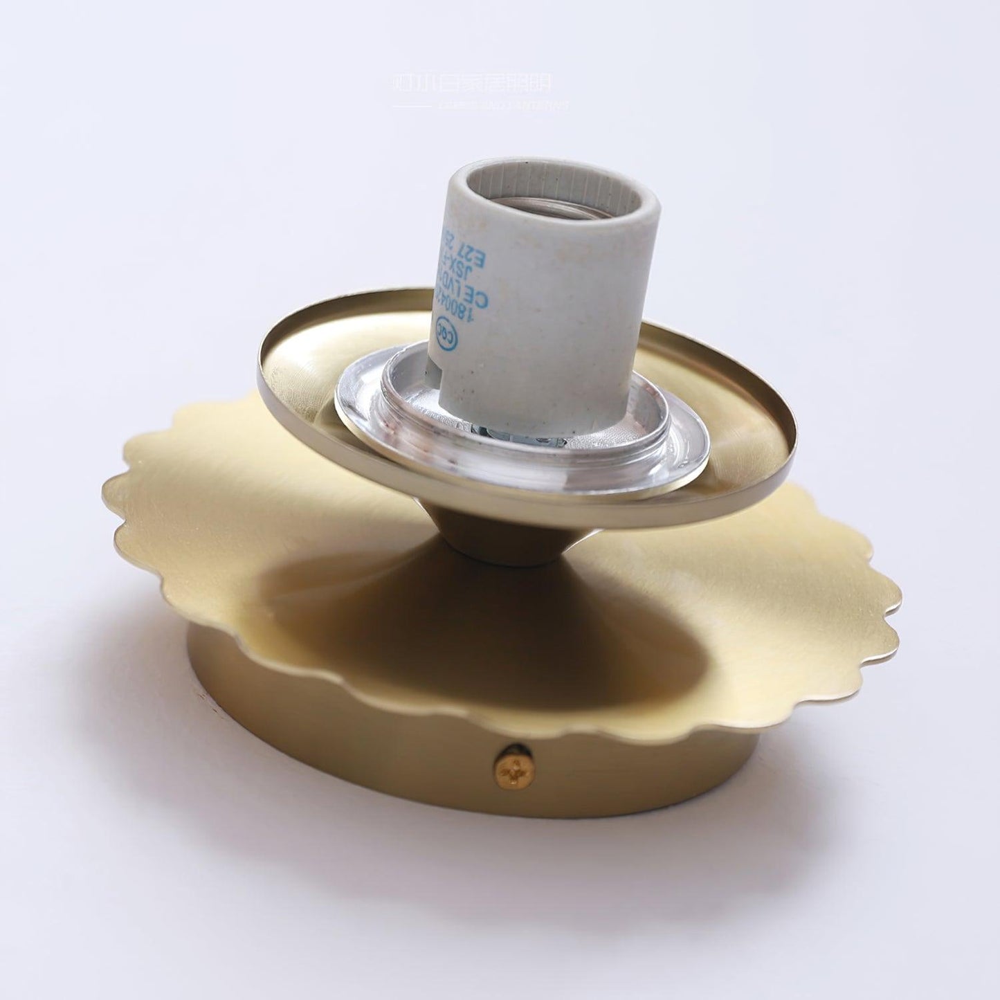 Floroux design mural en métal et en verre avec éclairage doux