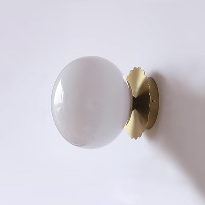 Floroux - Applique murale élégante en verre rose et métal pour chaque pièce