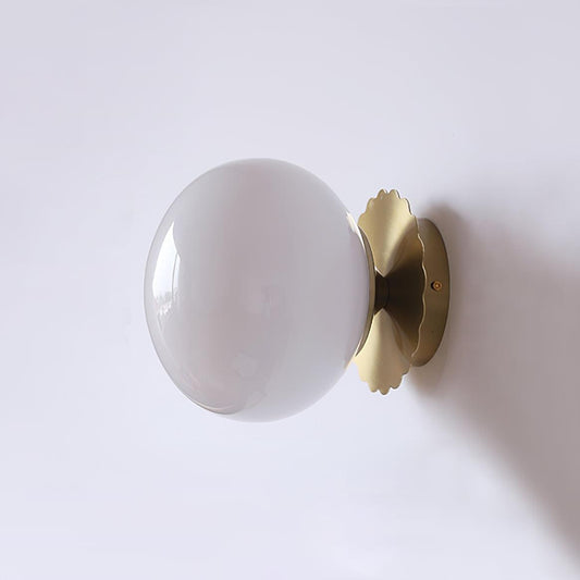 Floroux - Applique murale élégante en verre rose et métal pour chaque pièce