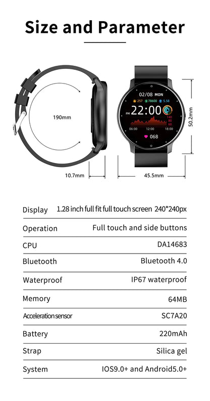 ActiveTrack - Montre intelligente élégante pour performances