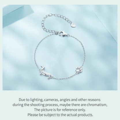 Bracelet charmant avec un mignon pendentif de teckel