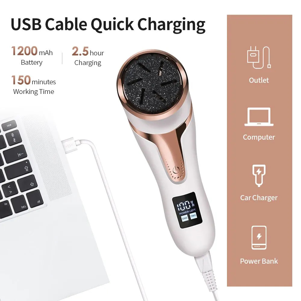 CallusCare - Appareil de soin rechargeable pour callosités