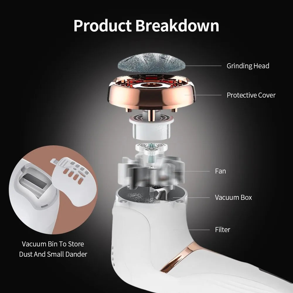 CallusCare - Appareil de soin rechargeable pour callosités