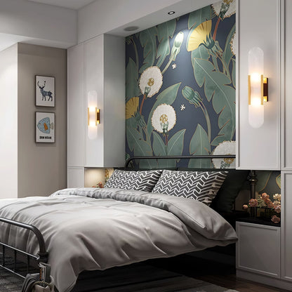 Floroux Applique Murale Allongée en Albâtre