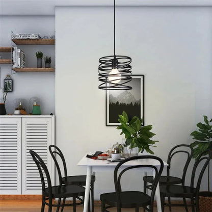 Floroux - Lampe spirale vintage