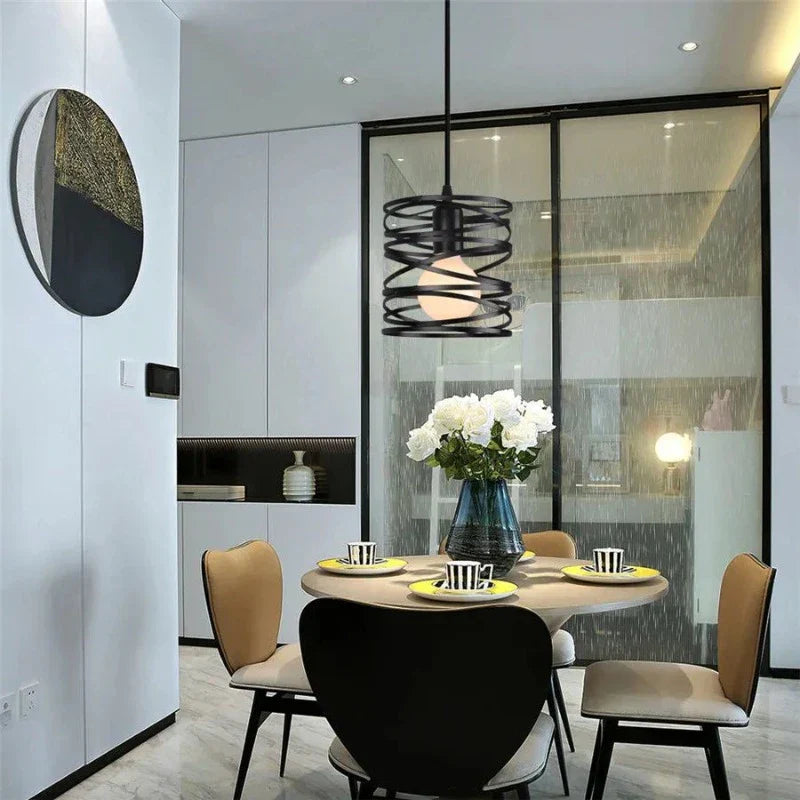 Floroux - Lampe spirale vintage