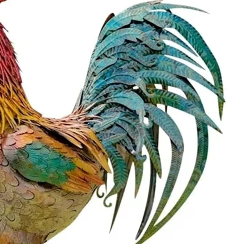 Floroux - Sculpture de coq pour le porche