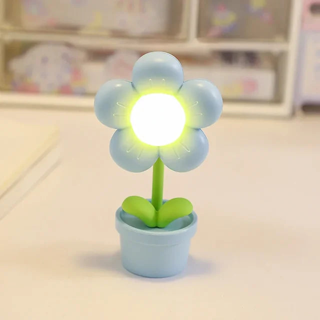 Floroux GLOW – Petite lampe de table fleurie avec une fleur rayonnante