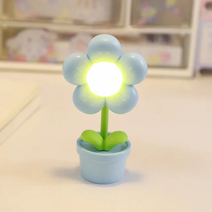 Floroux GLOW – Petite lampe de table fleurie avec une fleur rayonnante
