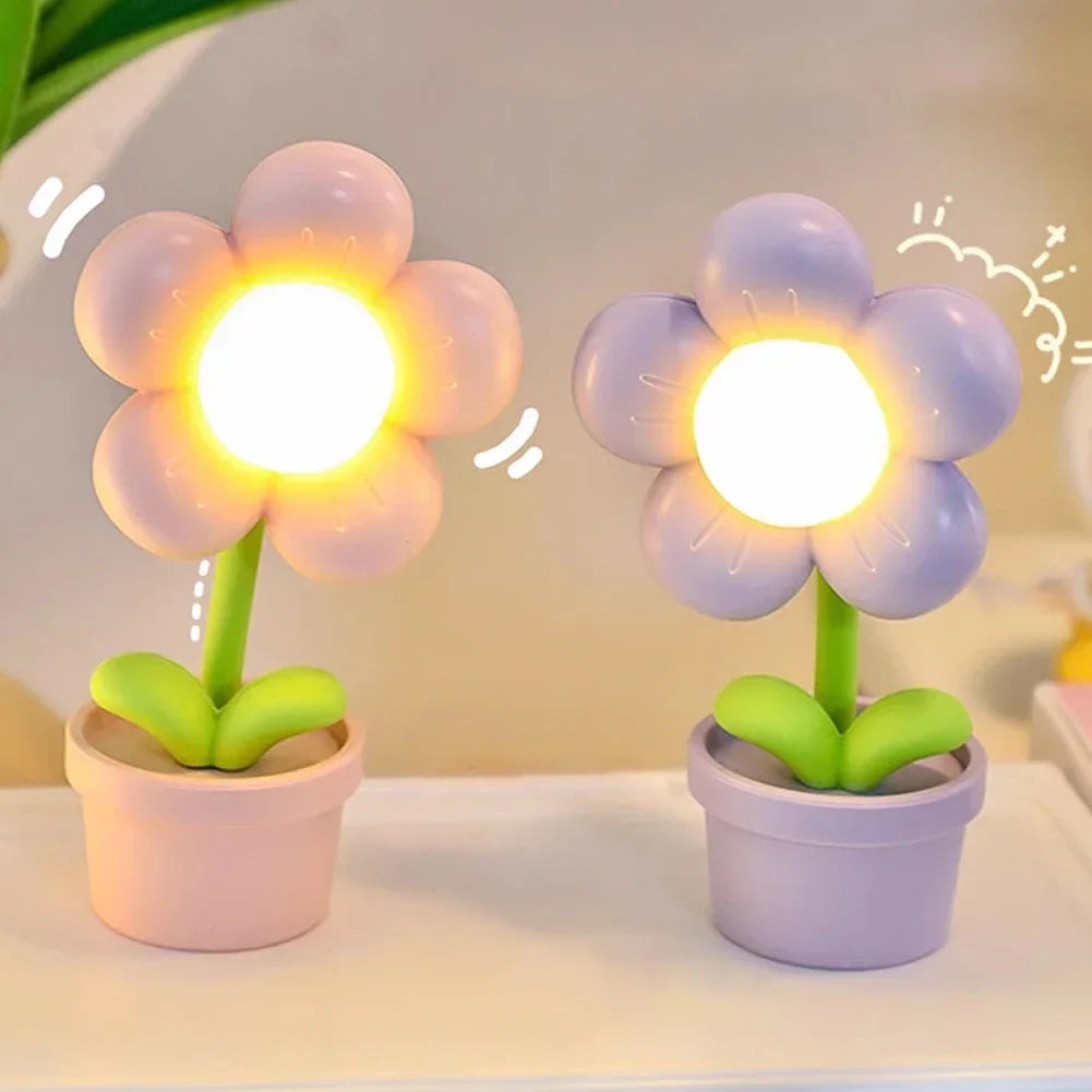 BloomLite – Petite lampe de table à fleurs