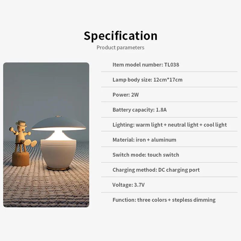 Floroux  -  petite lampe de bureau lumière