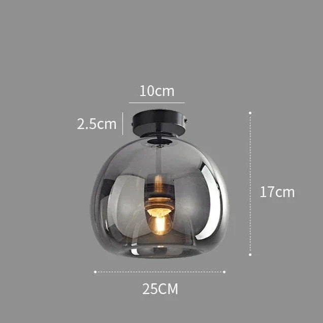 EssenceGlow – Lampe de plafond en verre minimaliste