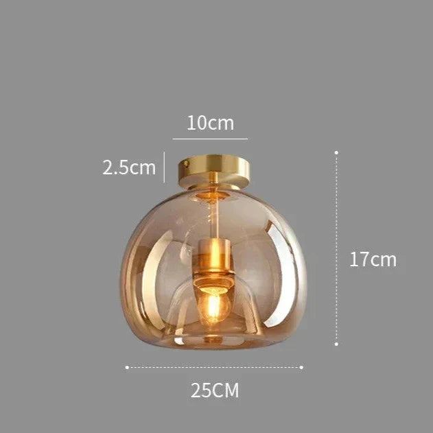 EssenceGlow – Lampe de plafond en verre minimaliste