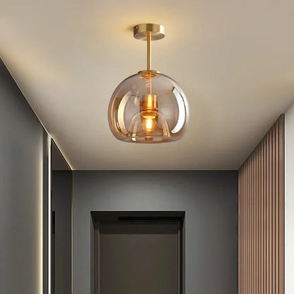 Transparence - Plafonnier en verre moderne