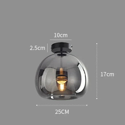 EssenceGlow – Lampe de plafond en verre minimaliste