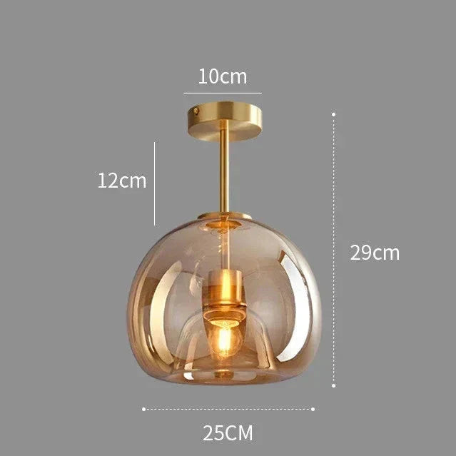 EssenceGlow – Lampe de plafond en verre minimaliste