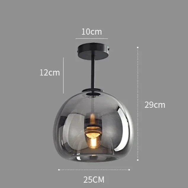 EssenceGlow – Lampe de plafond en verre minimaliste