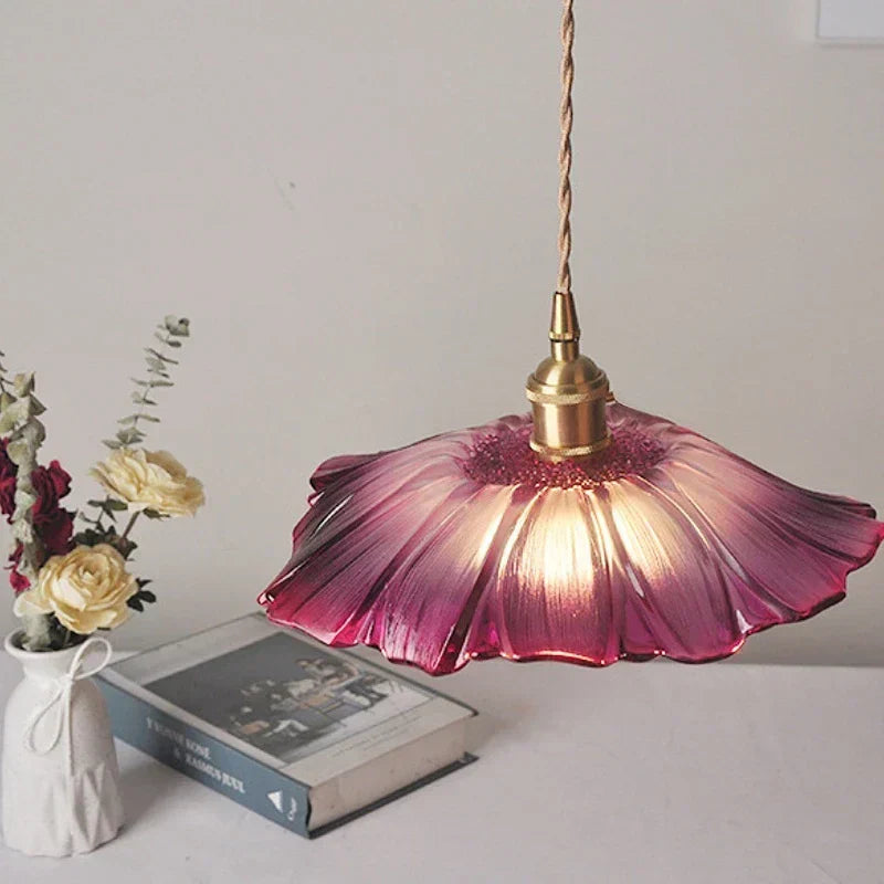 FloraGlimmer – Lampes Suspendues Élégantes en Fleurs