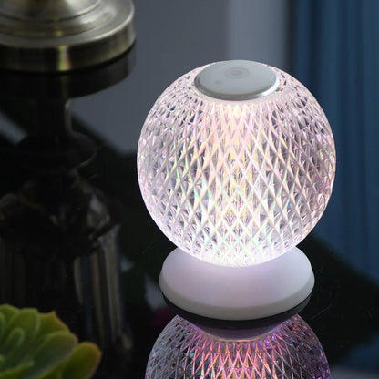 Chic Lampe de Table en Cristal – Éclairage de Luxe Sans Fil