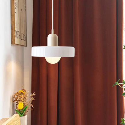 Suspension Floroux in colored glass | Elegant hanging lamp in Bauhaus style | Designer lamp for the living room and dining room