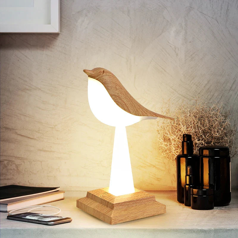 Floroux - Lampe de table Oiseau Écureuil