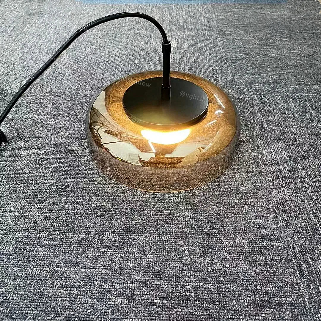 Floroux - Lampe suspendue moderne en verre