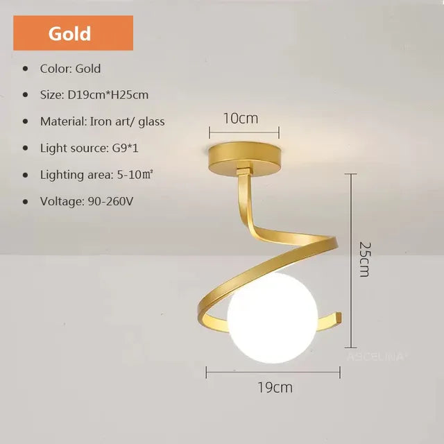 Floroux - Tête luminaire plafonnier