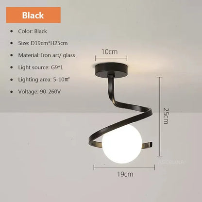 Floroux - Tête luminaire plafonnier