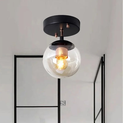 VerreLumi – Lampe de Plafond en Verre Moderne